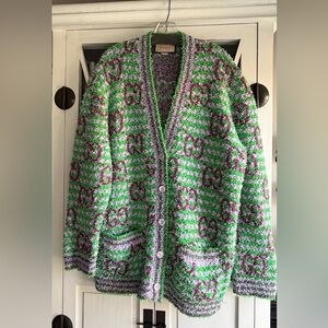 Gucci Green/Purple Cardigan